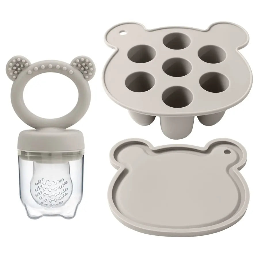 Baby Ice Cream Pops Silicone Mold - Fun & Safe Popsicle Maker for Baby's Fruit Treats and Teething Relief