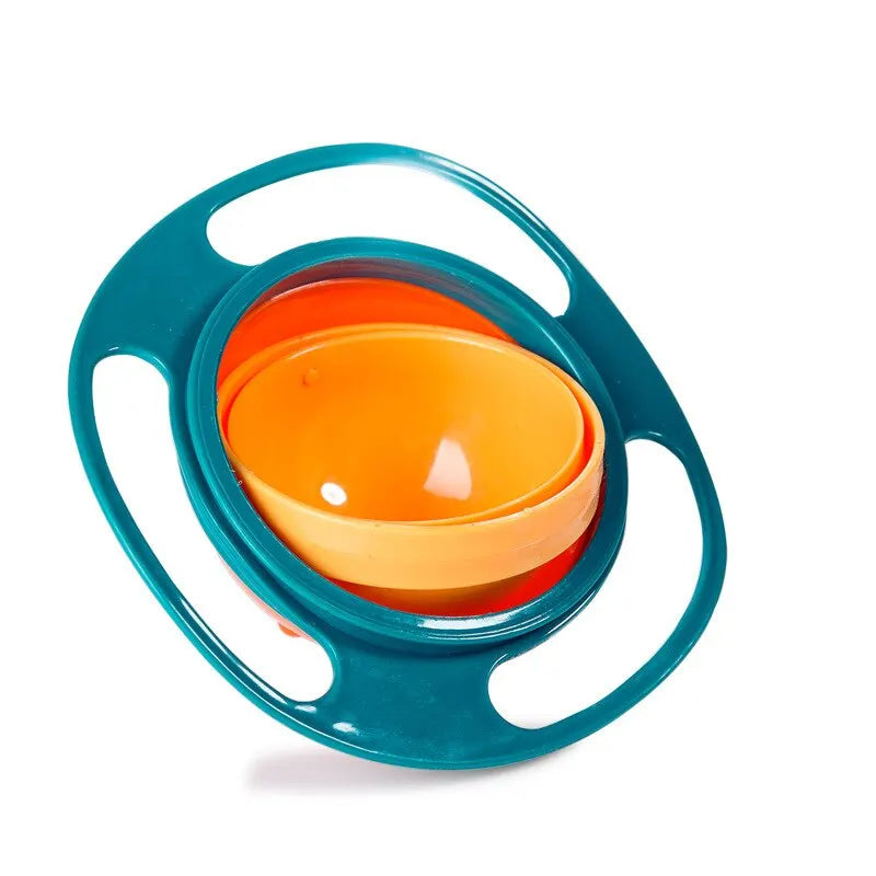 360° Spill-Proof Baby Gyro Bowl – Mess-Free Snack Time for Toddlers & Infants | Non-Toxic, Dishwasher Safe