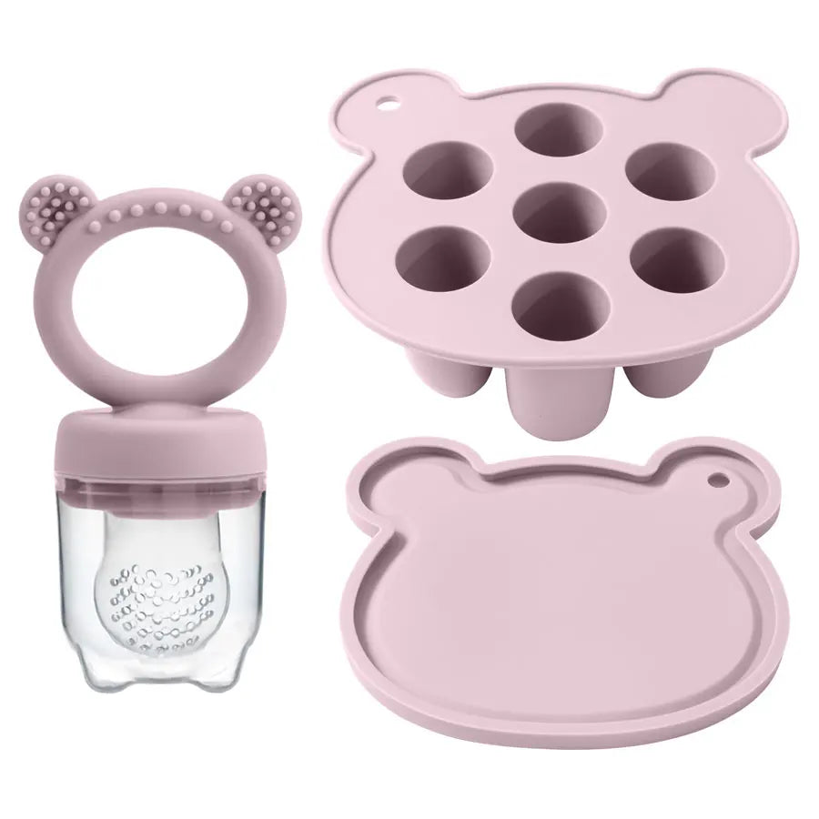 Baby Ice Cream Pops Silicone Mold - Fun & Safe Popsicle Maker for Baby's Fruit Treats and Teething Relief