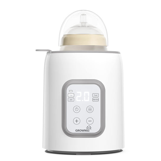 8-in-1 Fast Baby Milk Warmer with Timer - Accurate Temperature Control for Breastmilk & Formula, Defrost, Sterilize, and Heat Baby Food Jars