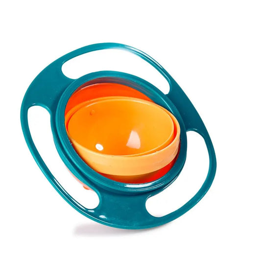 360° Spill-Proof Baby Gyro Bowl – Mess-Free Snack Time for Toddlers & Infants | Non-Toxic, Dishwasher Safe
