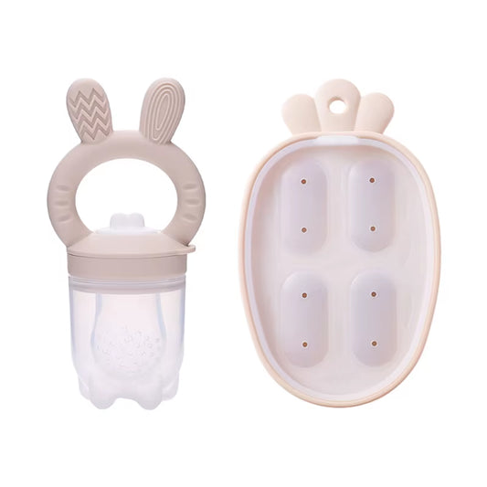 Baby Fruit Feeder Pacifier – Food-Grade Silicone Teething Soother for Fresh Fruit & Veggies | Safe Feeding Nipple for Newborns & Infants