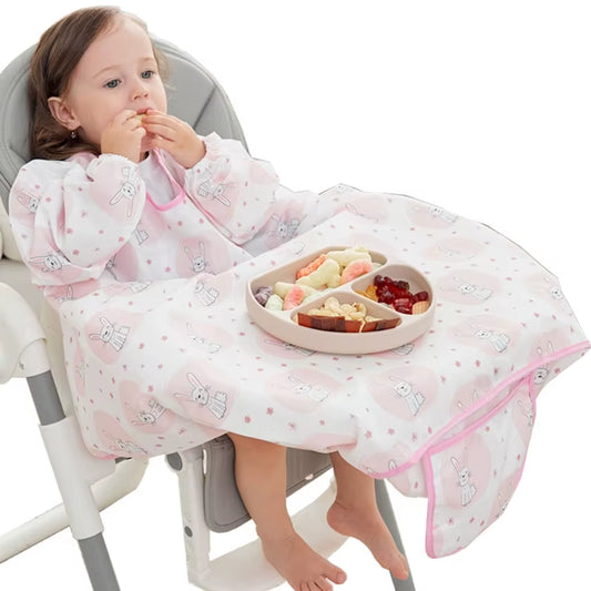 Waterproof Baby Bib & Dining Chair Cover - Unisex Feeding Apron for Boys & Girls, Perfect for Mess-Free Mealtime!